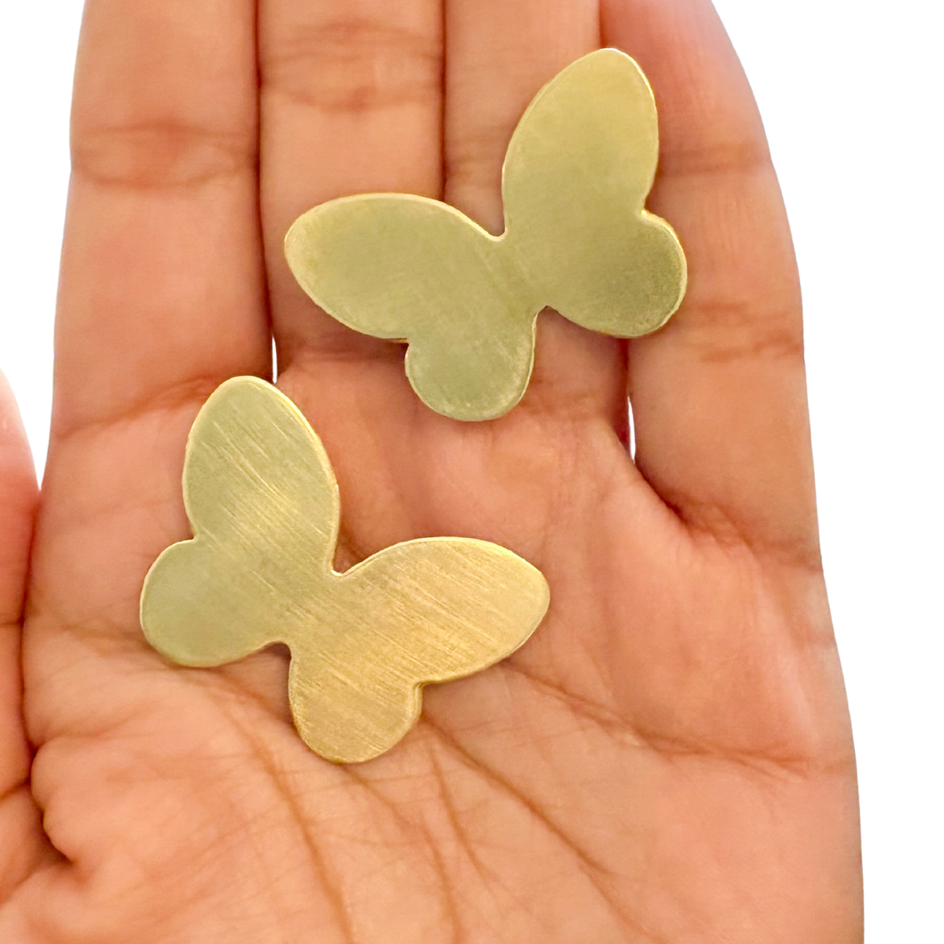 Gold Butterfly Earrings