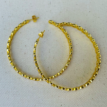 CZ Infinity Gold Hoop Earrings