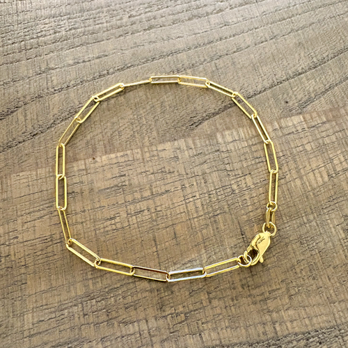 Gold Filled Paperclip Bracelet