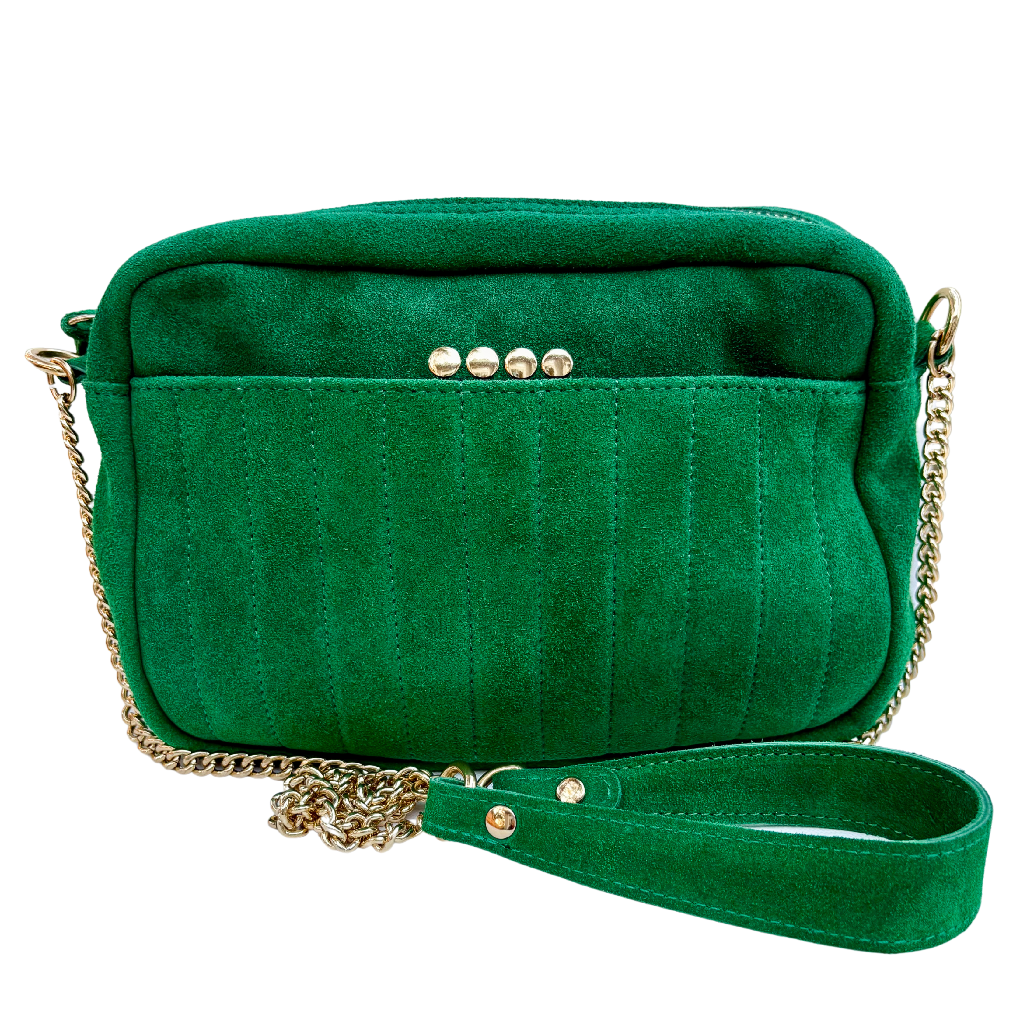 Green Suede Crossbody Handbag – Trois Soeurs Boutique