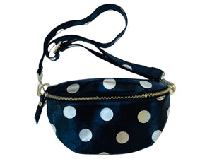 Polka Dot Leather Belt Bag