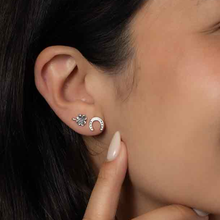 Sterling Silver Good Luck Stud Earrings Set