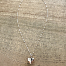 Sterling Silver Hammer Texture Heart Locket