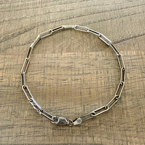 Sterling Sliver Paperclip Bracelet