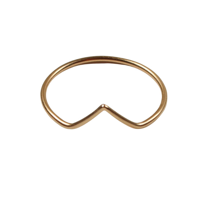 Gold Chevron Ring