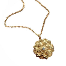Gold Lotus Flower Necklace