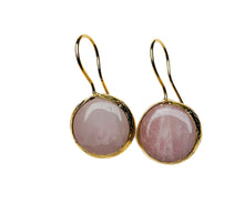 Rose Quartz Single Stone Earrings