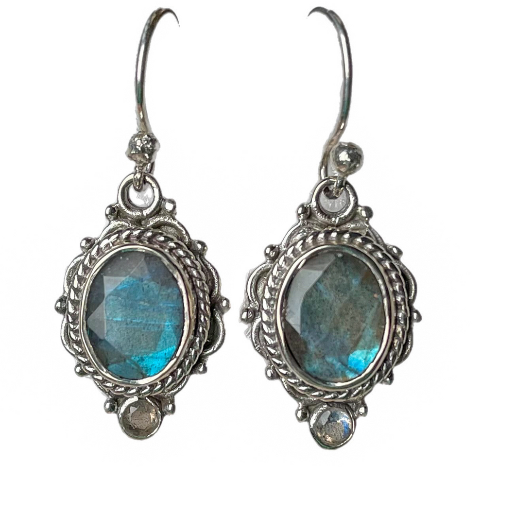 Labradorite Sterling Silver Earrings