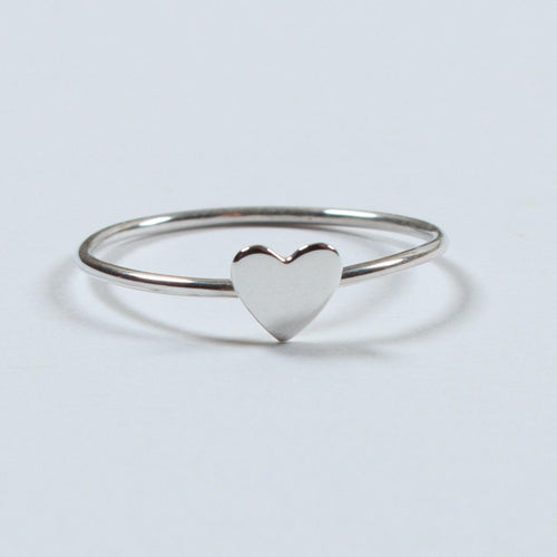 Silver Tiny Heart Ring