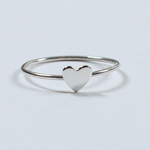 Silver Tiny Heart Ring