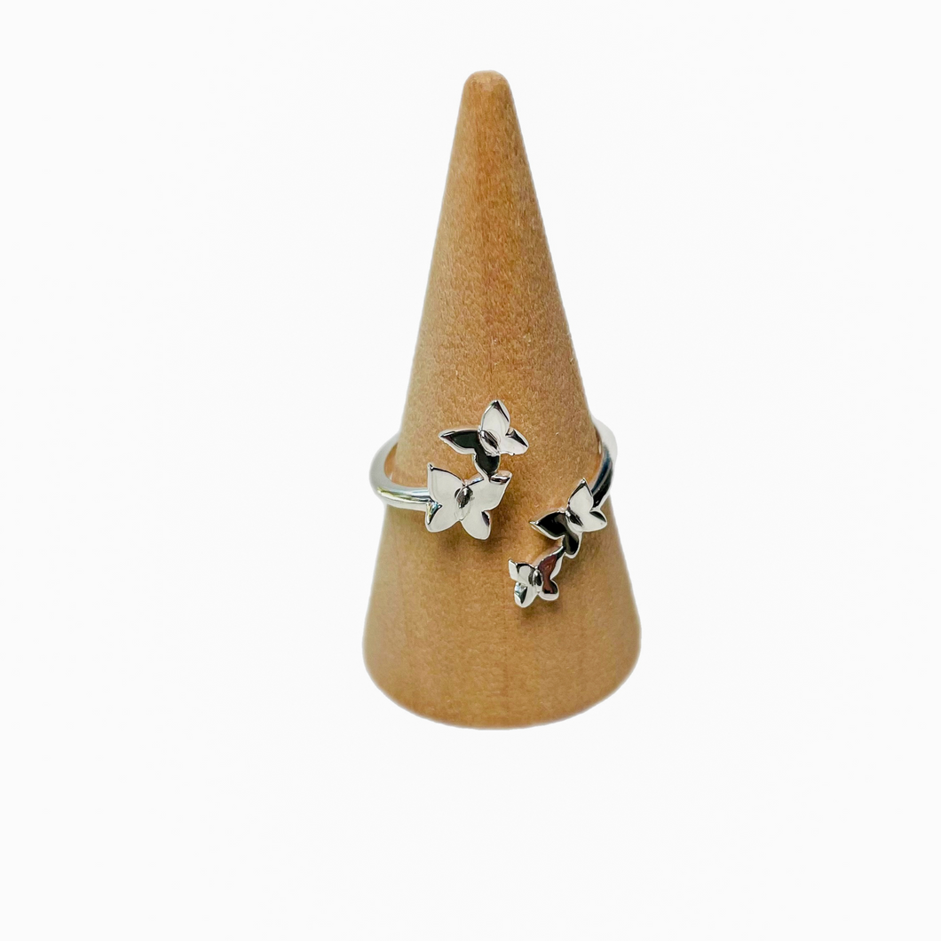 Butterfly Cluster Adjustable Ring